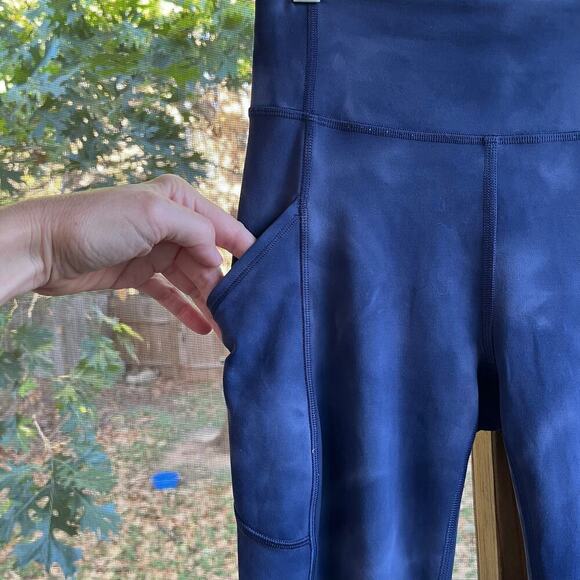 Lululemon Women's Invigorate High-Rise Tight 25" Diamond Dye Naval Blue Size 4 - Picture 5 of 10
